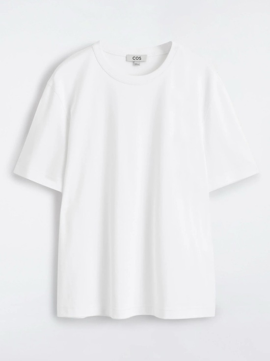 COS Tops - COS White Cotton T-Shirt 100% Cotton L